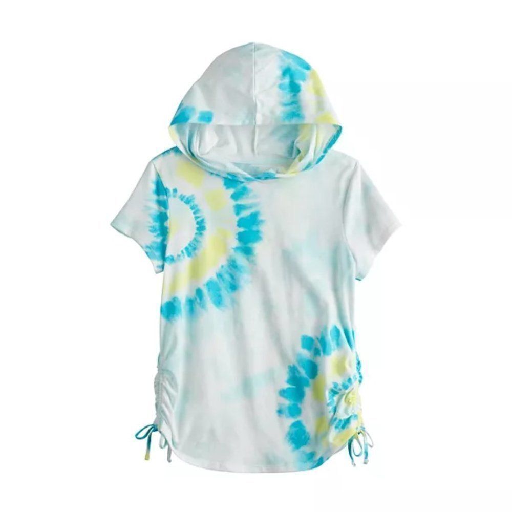 Hoodie Aqua Tie Dye Tee 6/6X New